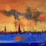 Sogni del blu più profondo.  100x100.  € 475